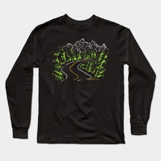 Travel Road Trip Mountains Long Sleeve T-Shirt